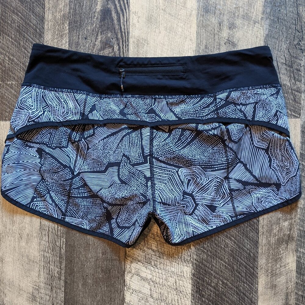 Lululemon Running Speed Shorts Black White - Picture 4 of 7